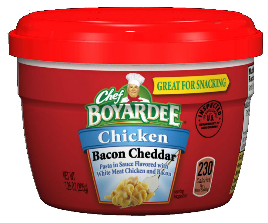 Chef Boyardee Chicken Bacon Cheddar Pasta Microwave Cup