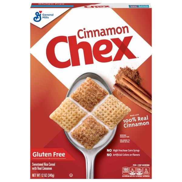 Chex Cereal Rice Sweetened With Real Cinnamon Gluten Free
