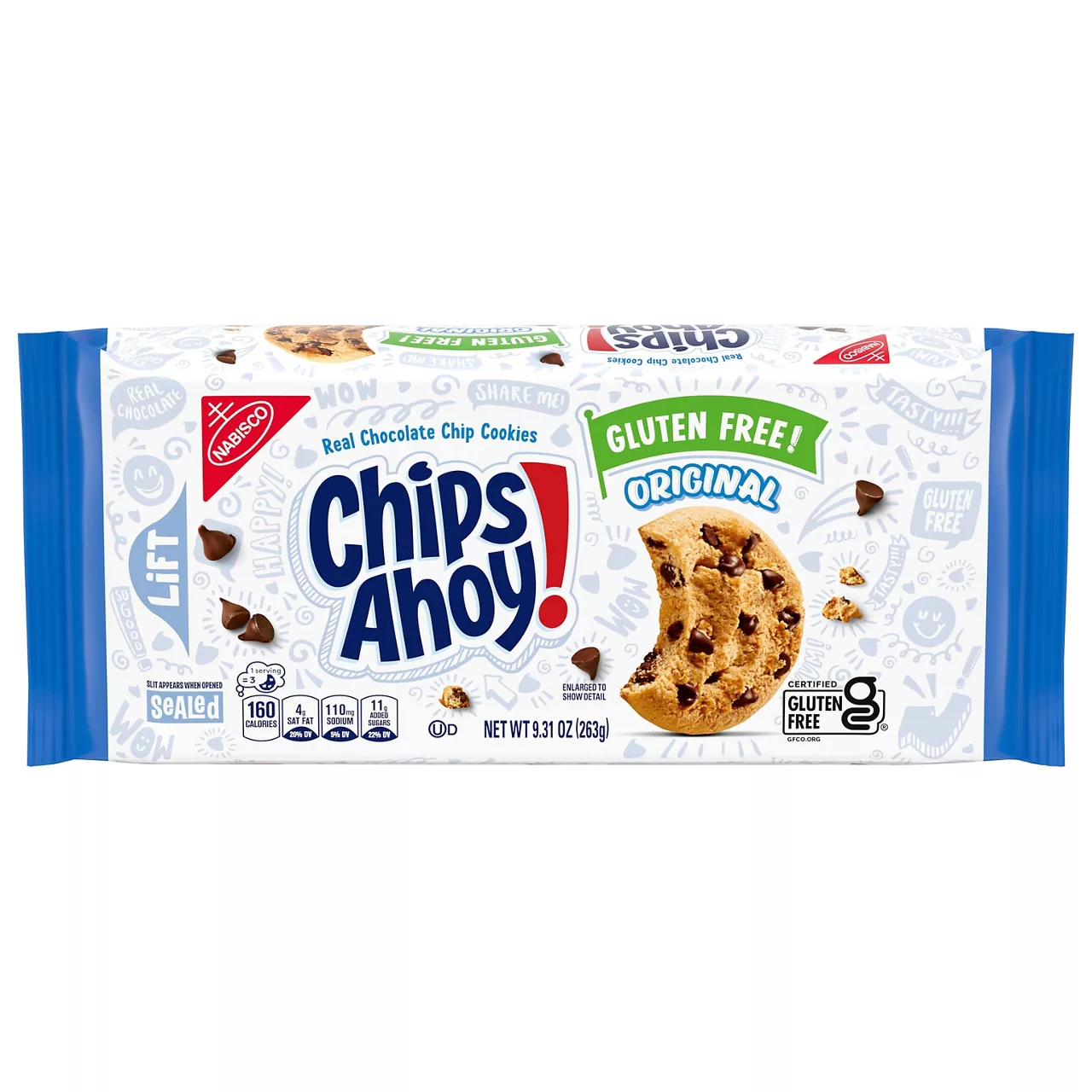 CHIPS AHOY! Original Crunchy Gluten Free Chocolate Chip Cookies