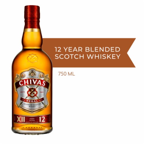 Chivas Regal Scotch Whisky Scotland 12 Year Old Blended