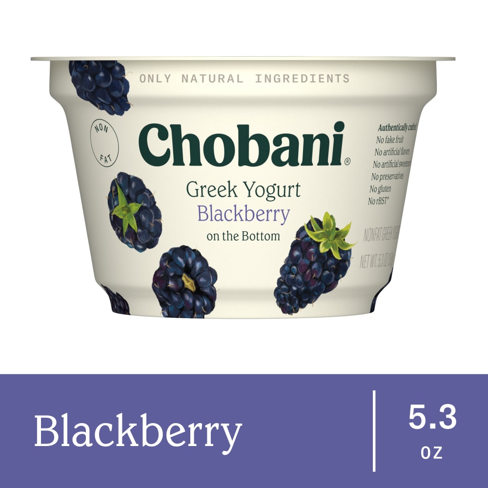 Chobani® Blackberry on the Bottom Nonfat Greek Yogurt Cup