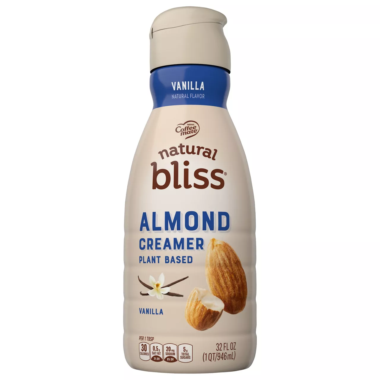 Nestlé Coffee Mate Almond Milk Vanilla All-Natural Liquid Coffee Creamer