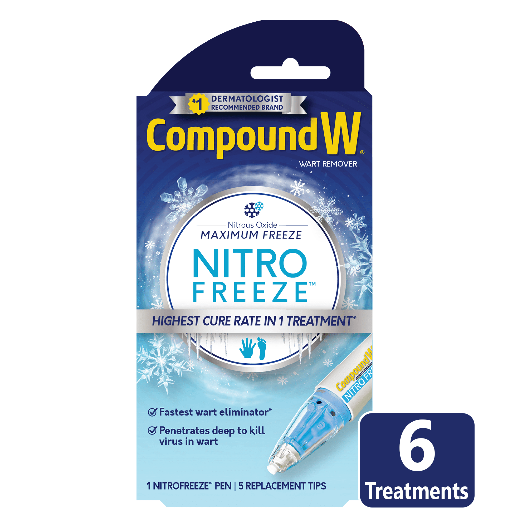 Compound W Nitrofreeze Wart Remover With Nonprescription Nitrous Oxide