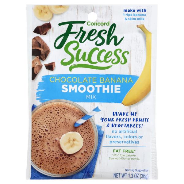 Concord Foods, Smoothie Mix, Chocolate Banana, Chocolate Banana