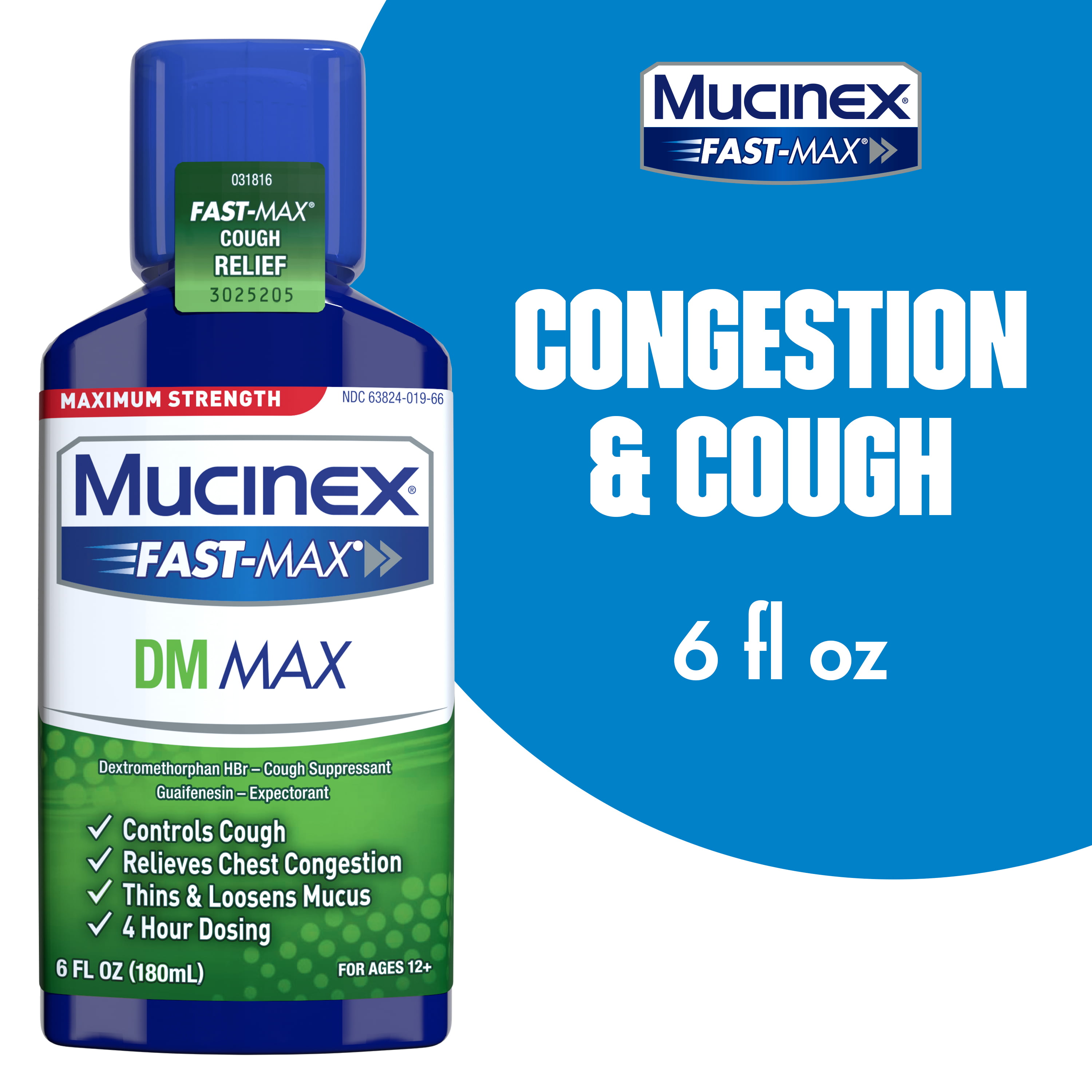 Controls Cough, Relieves Chest Congestion, Thins & Loosens Mucus