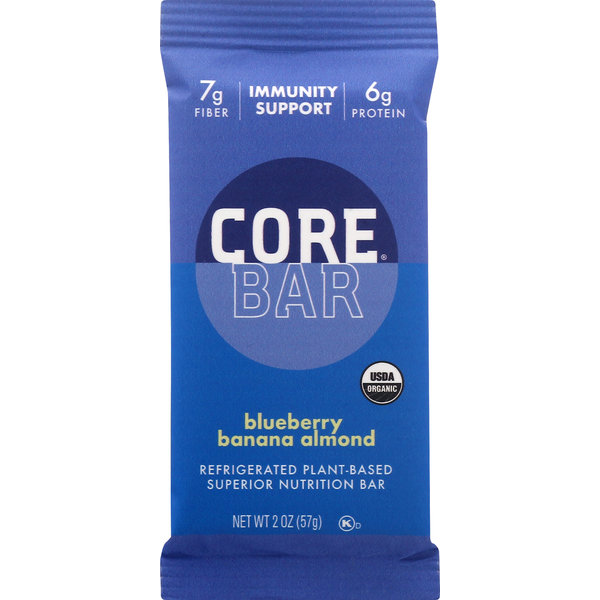 Core Organic Refrigerated Oat Bar Blueberry Banana Almond