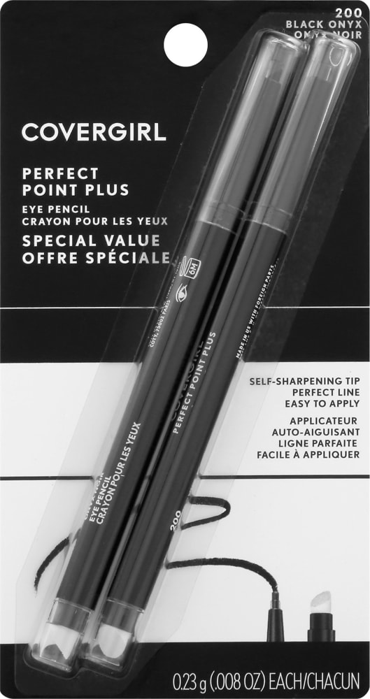 CoverGirl Perfect Point Plus Eye Pencil Value Pack Black Onyx 200