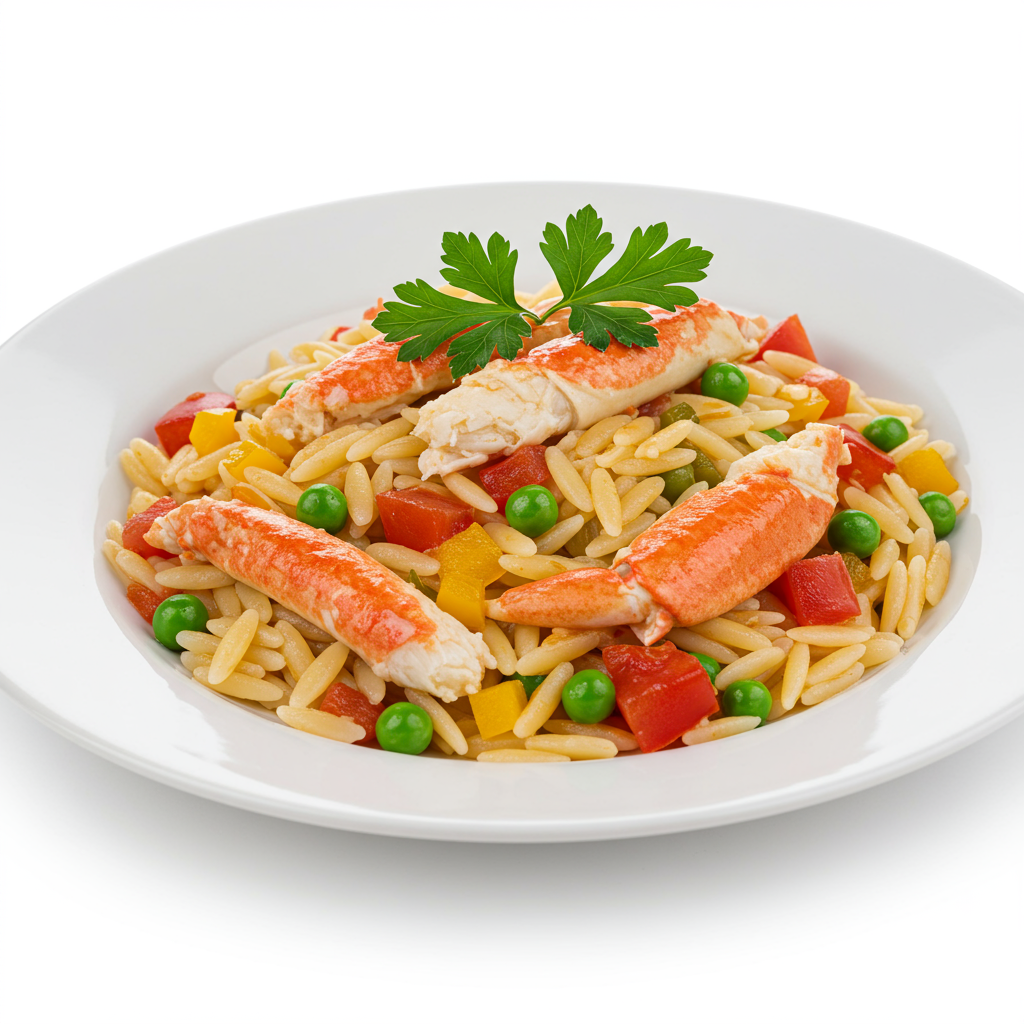 crab orzo