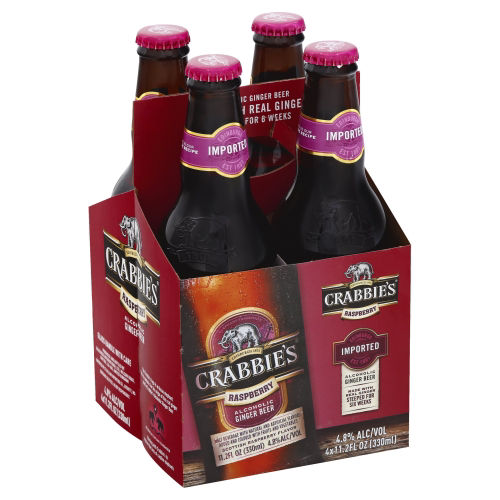 Crabbie's Raspberry Ginger Beer 4pk Bottles