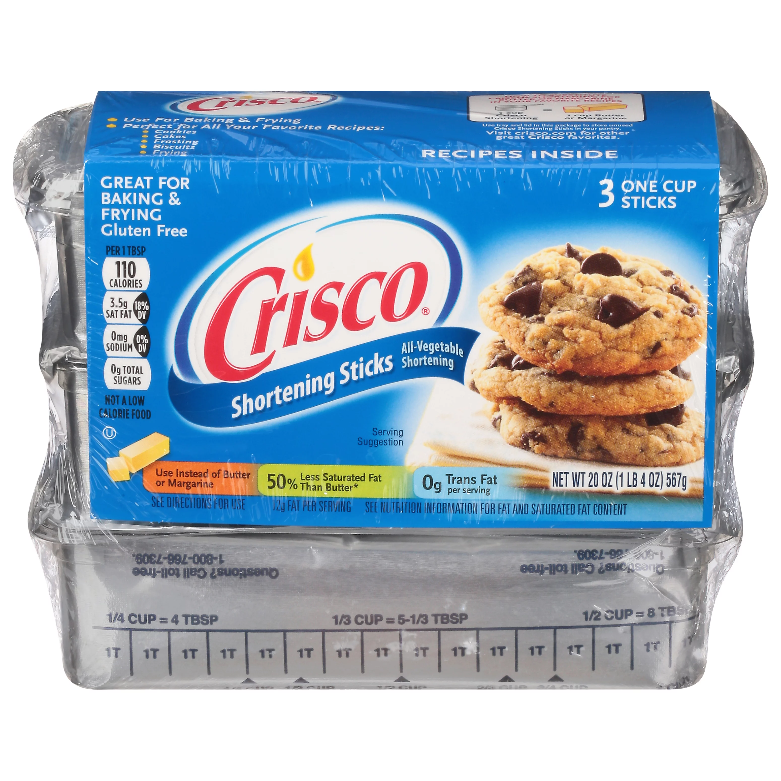Crisco, Baking Sticks, Original, All Vegetable Shortening