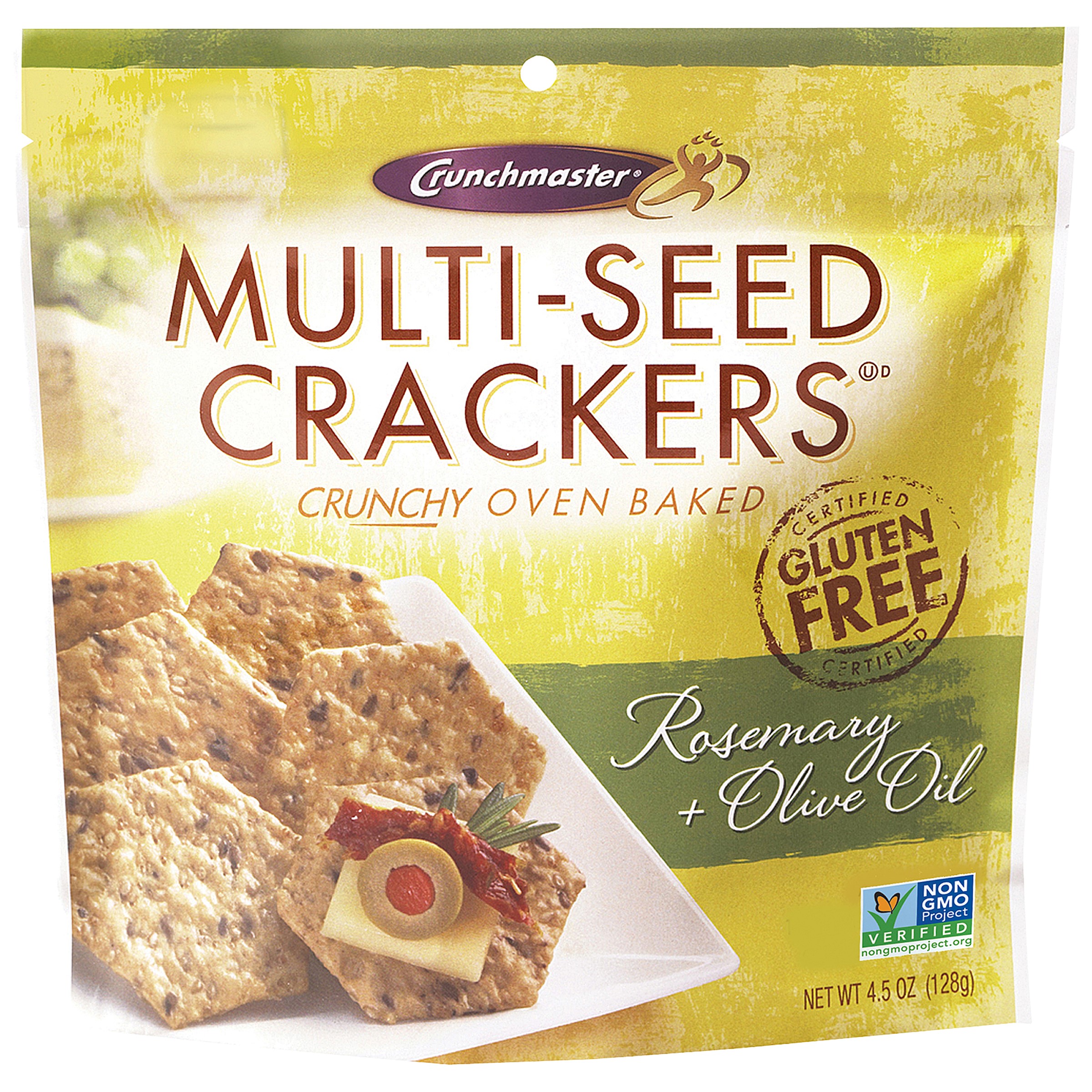 Rosemary & Olive Oil Multiseed Crackers With Sesame, Quinoa, Flax