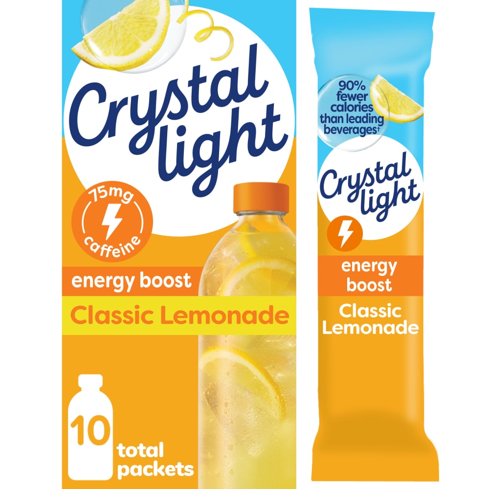 Crystal Light Lemonade Energy Boost Drink Mix