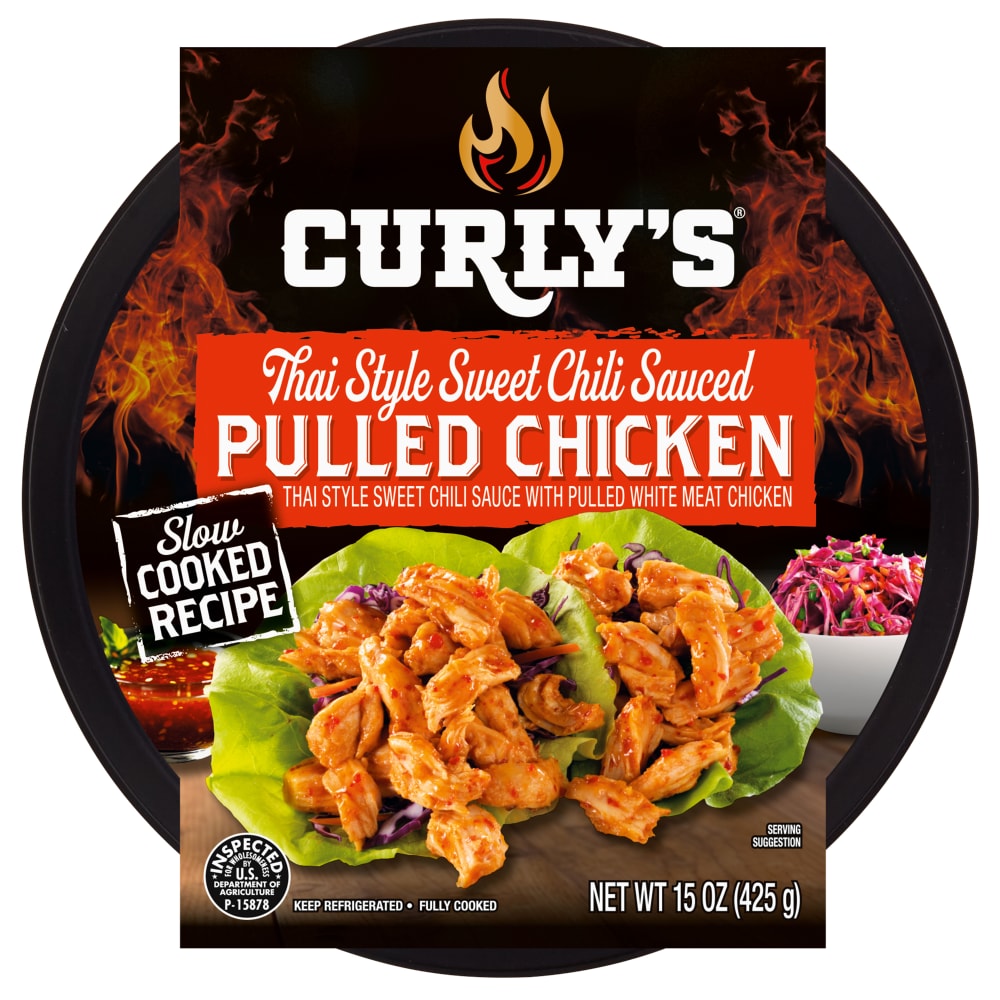 Curly's® Thai Style Sweet Chili Sauce with Pulled Chicken