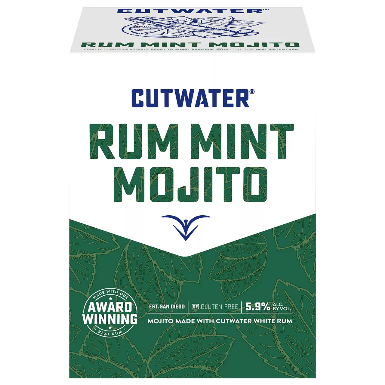 Cutwater Rum Mint Mojito Cocktail - 4pk