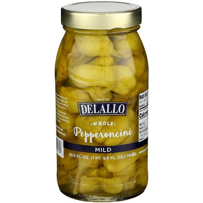 Delallo Mild Whole Pepperoncini - Case 6