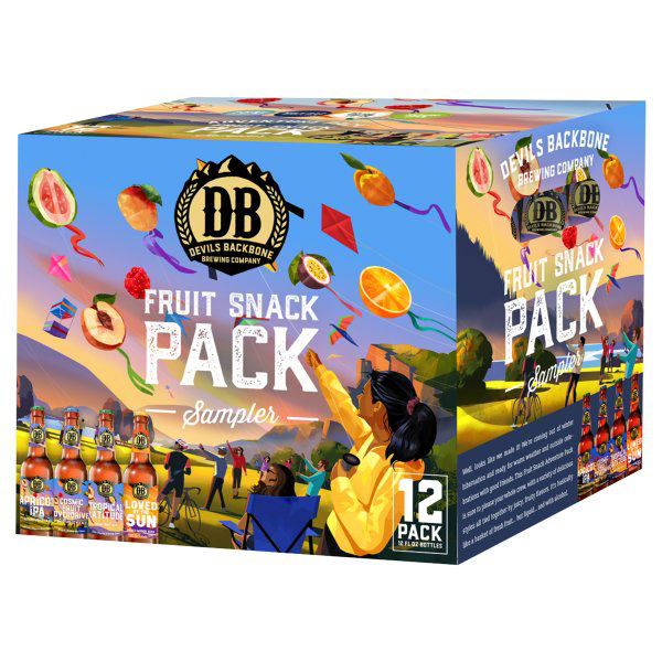 Devils Backbone Brewing Company Peach Mango, Blueberry, Watermelon & Guava Passionfruit Fruit Beer Variety Pack, 12 Pack