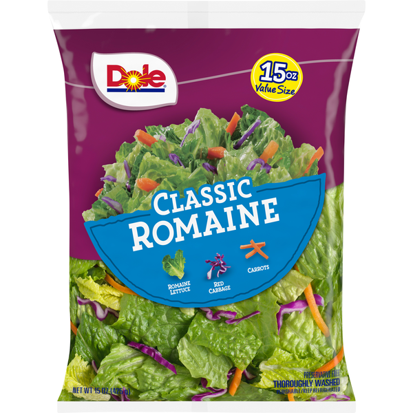 Classic Romaine Romaine Lettuce, Red Cabbage, Carrots, Classic Romaine