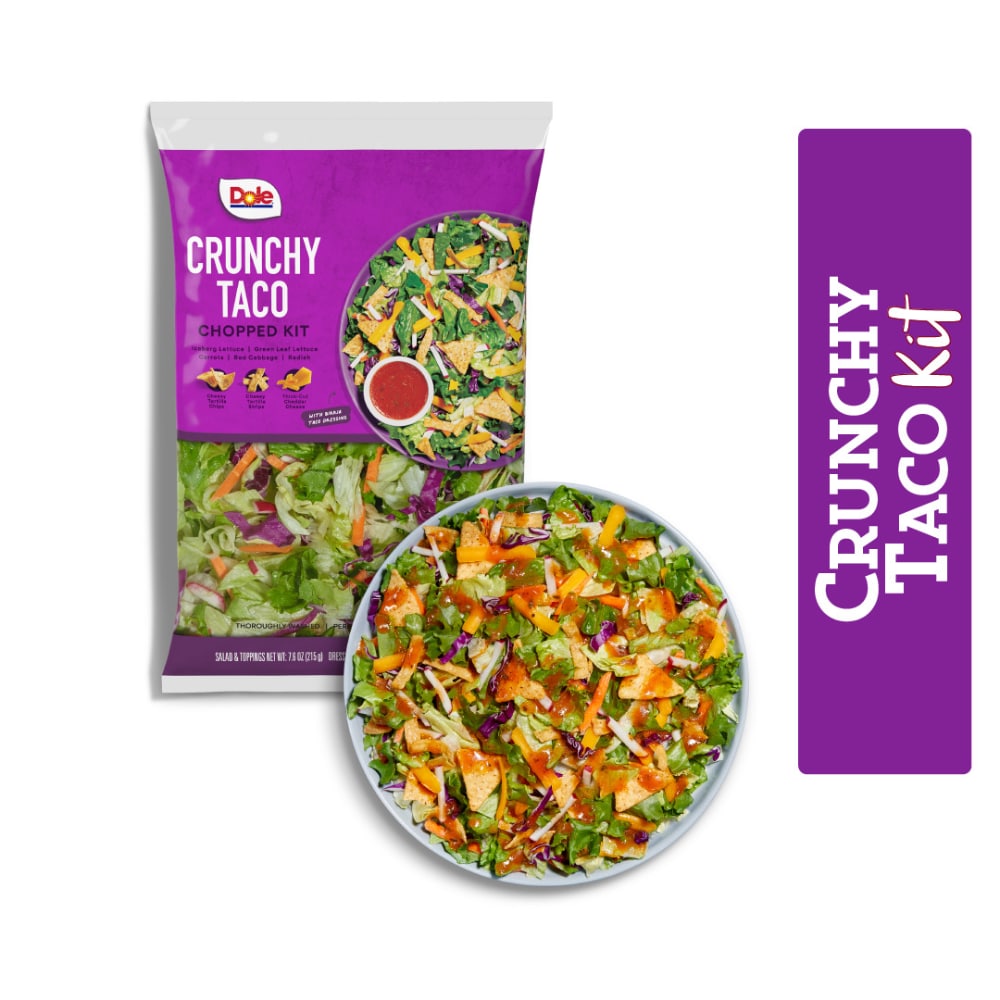 Dole Crunchy Taco Chopped Salad Kit with Birria Taco Dressing