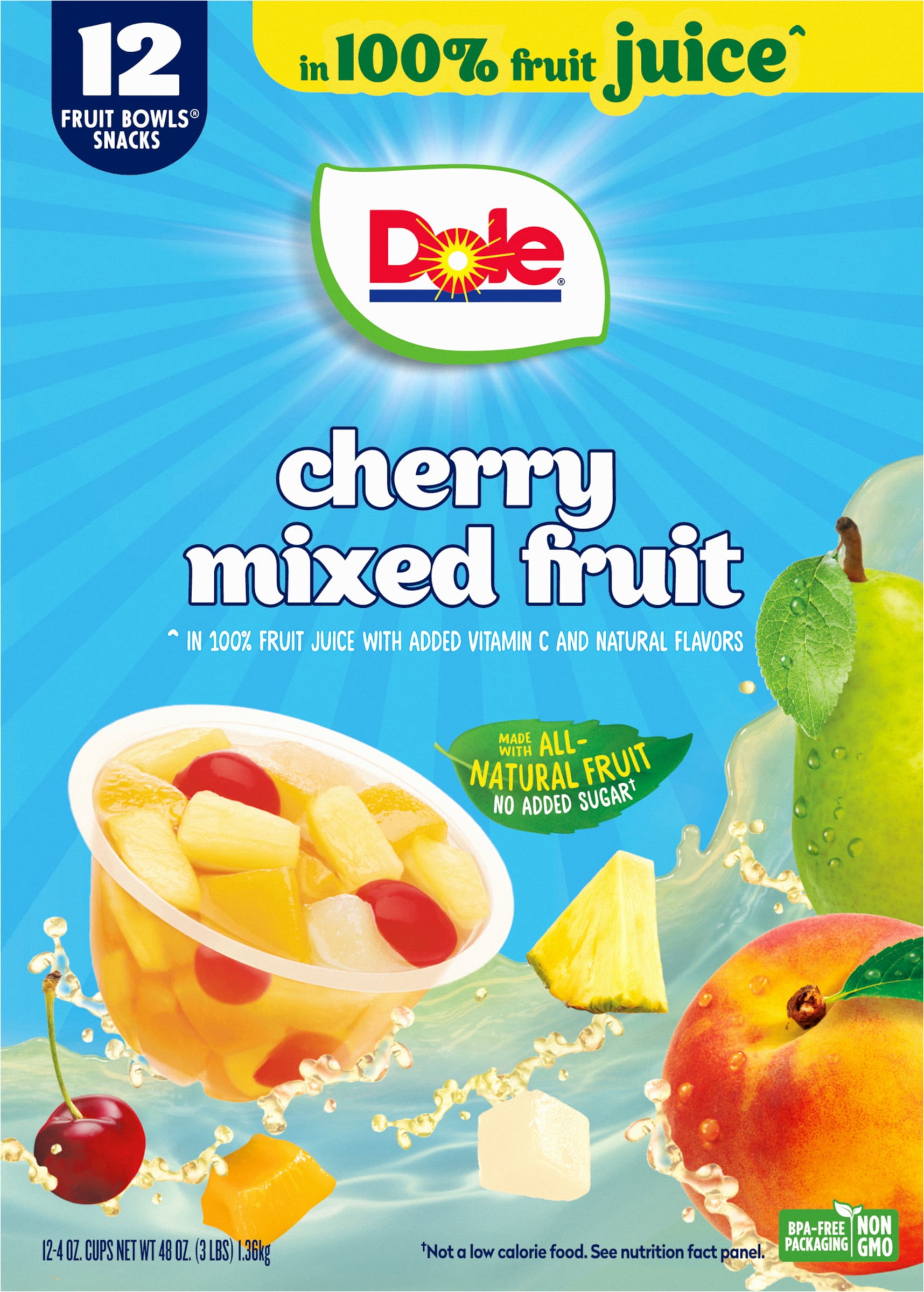 DOLE CHERRY MIXED FRUIT CUP INGREDIENTS visual data 7