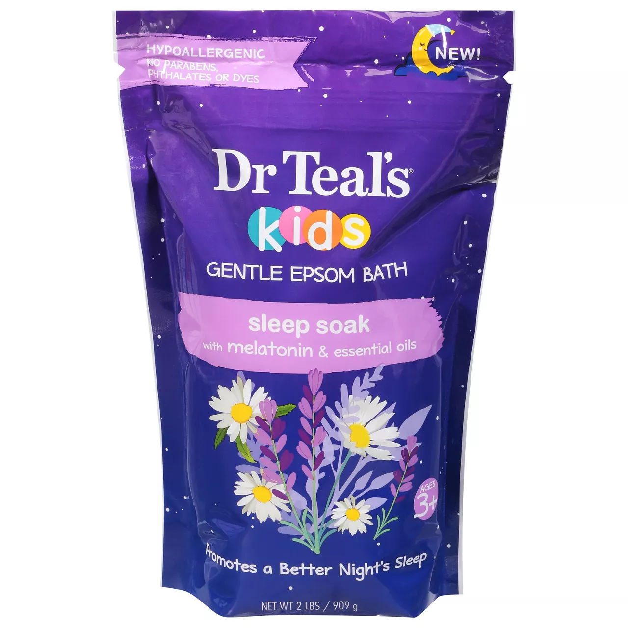 Dr Teal's Kids Gentle Epsom Bath Sleep Soak with Melatonin & Essential Oils