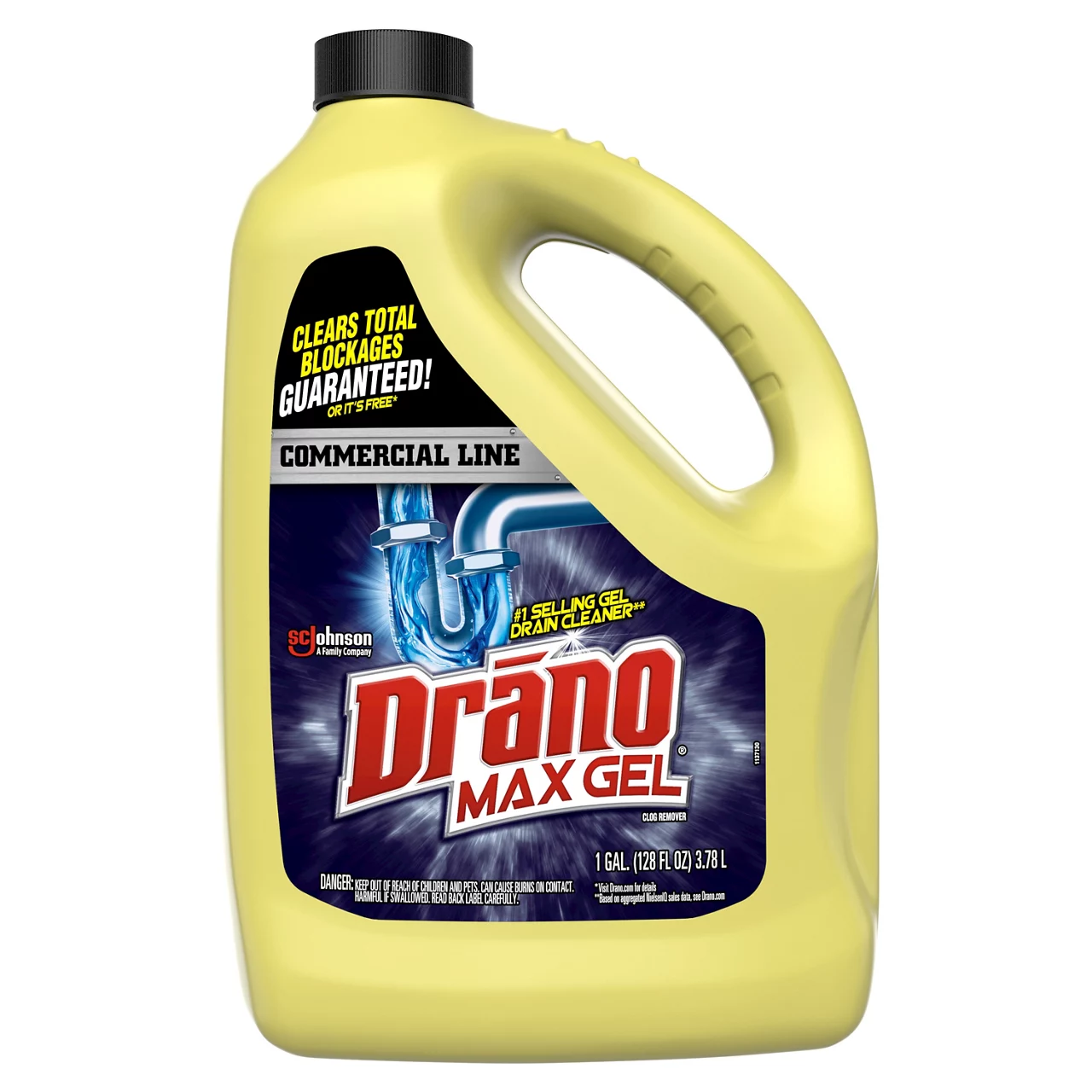 Drano Family Guard Max Gel Clog Remover, Commercial Strength Drain Cleaning Treatment