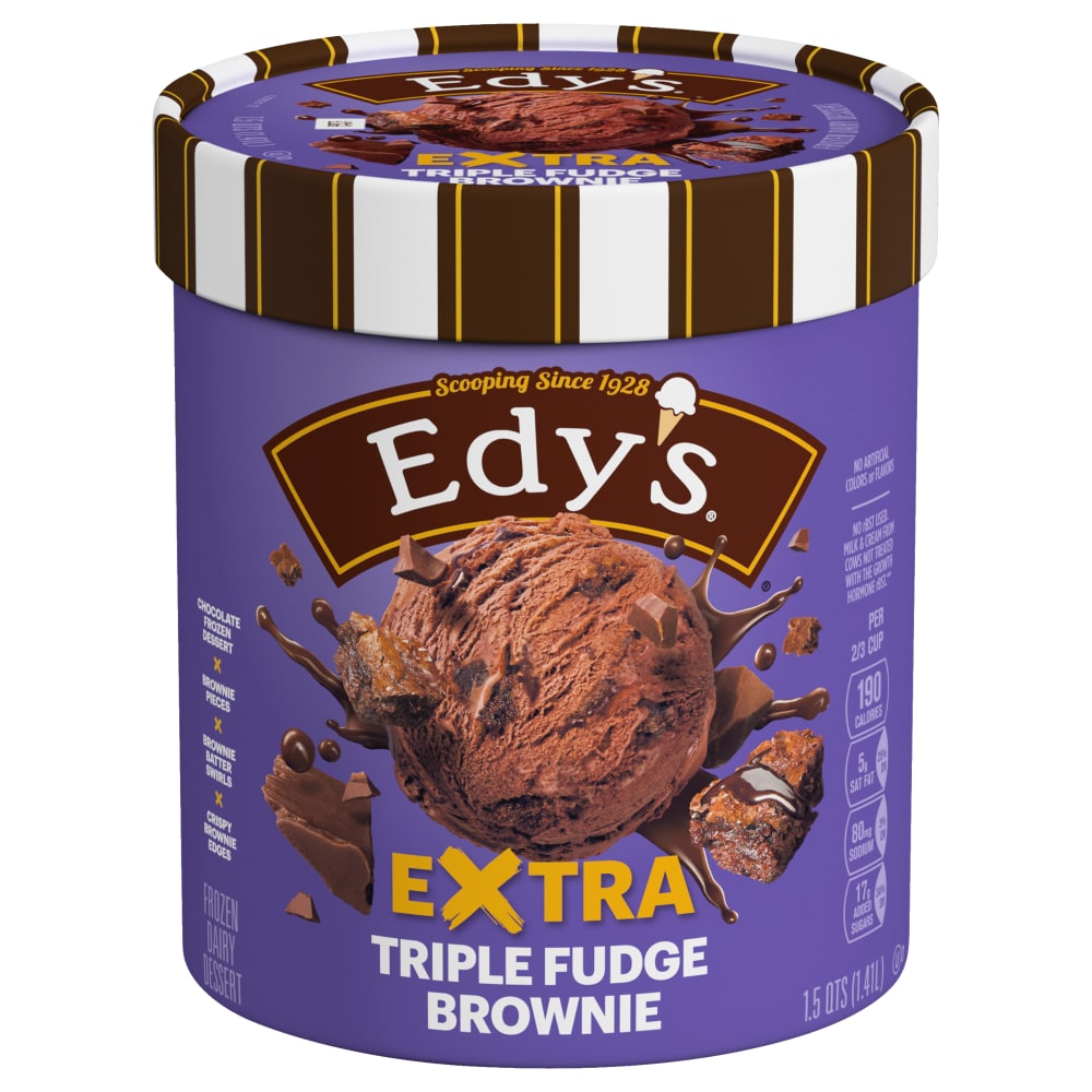 Dreyer's® Rocky Road Collection Triple Fudge Brownie Ice Cream Tub
