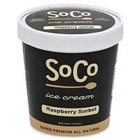 Soco Ice Cream Raspberry Sorbet