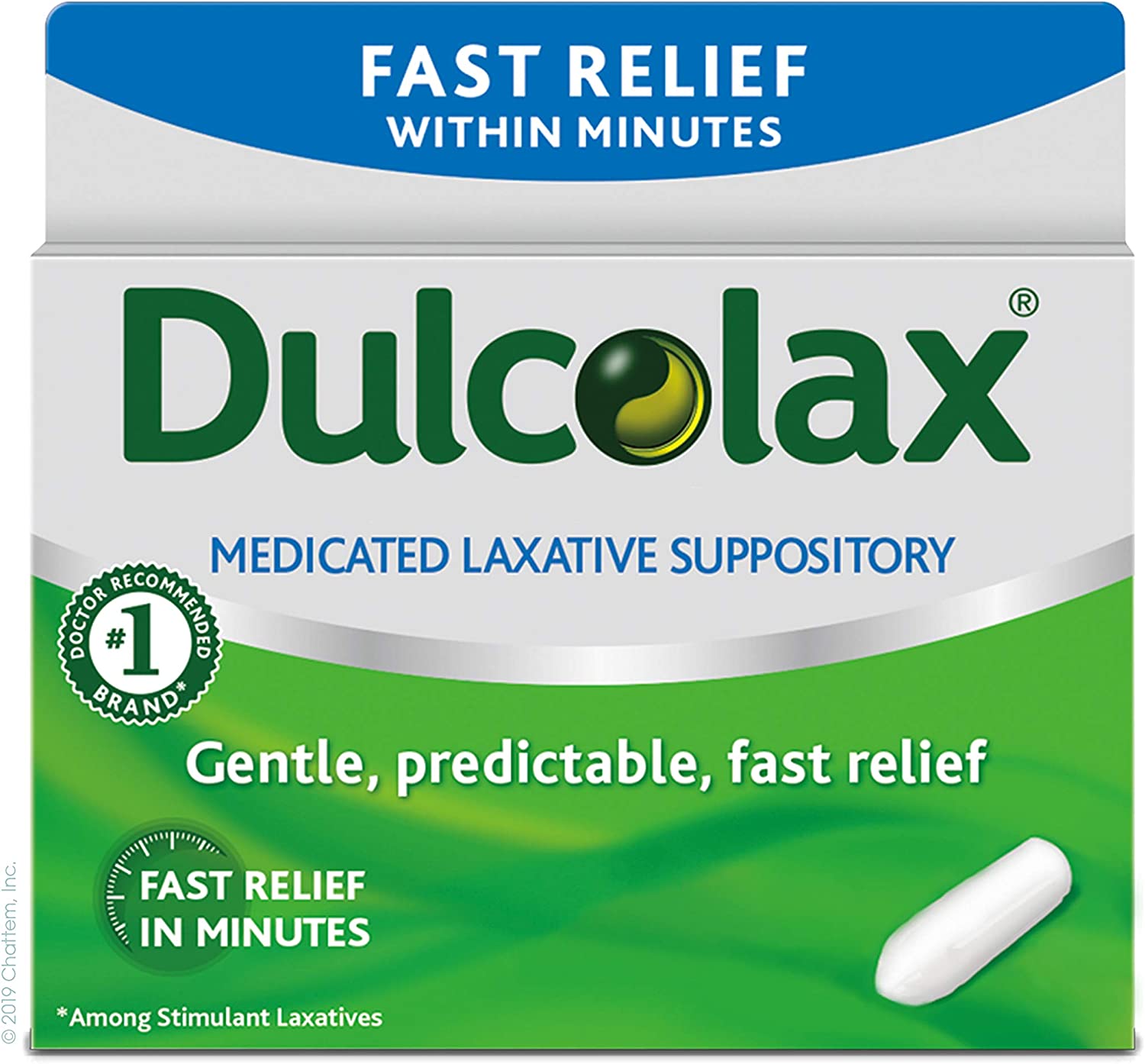 Dulcolax Fast Relief Medicated Laxative Suppositories Fast Relief, Rectal Use Only, Bisacodyl, 10 mg, 28 Count