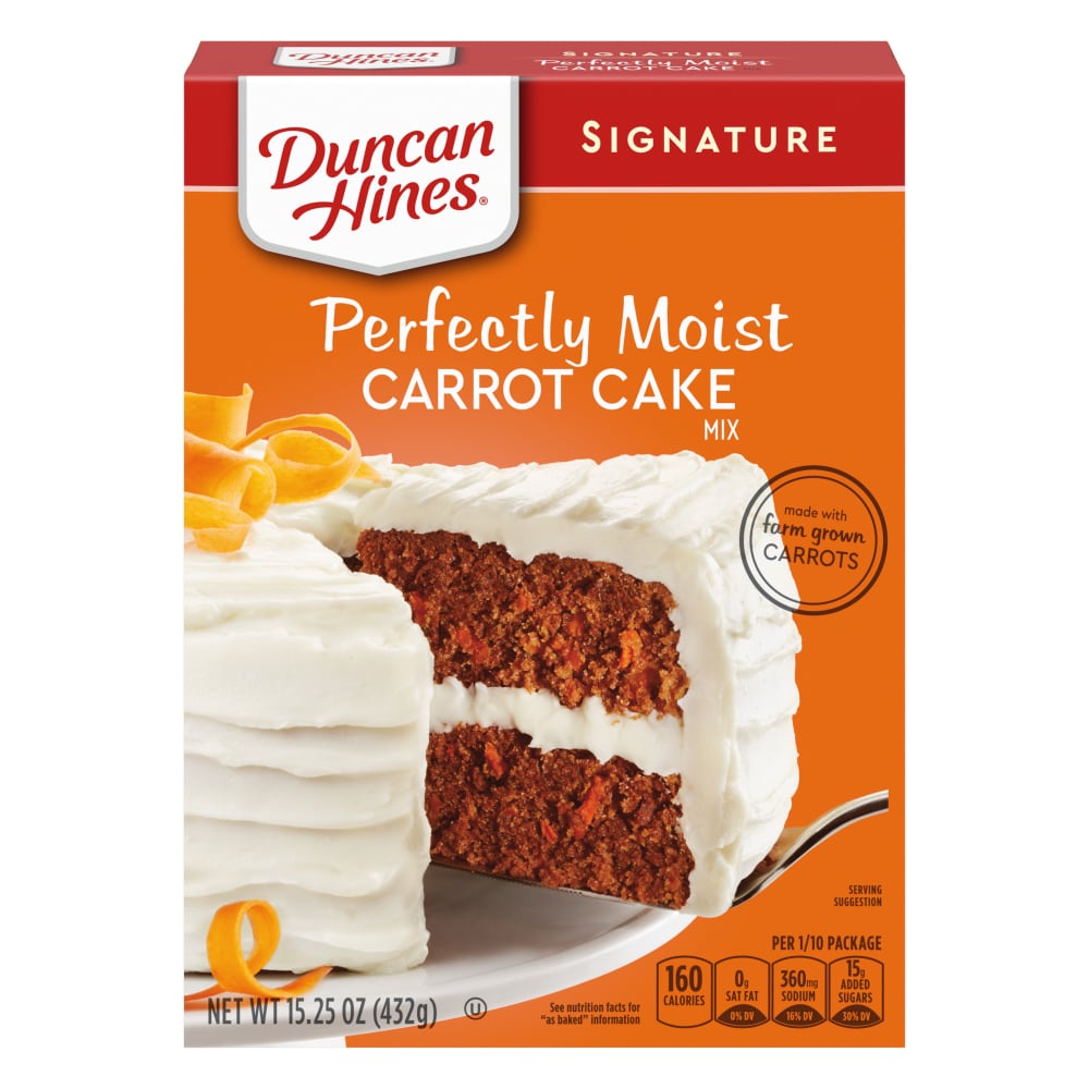 Duncan Hines Signature Perfectly Moist Carrot Cake Mix