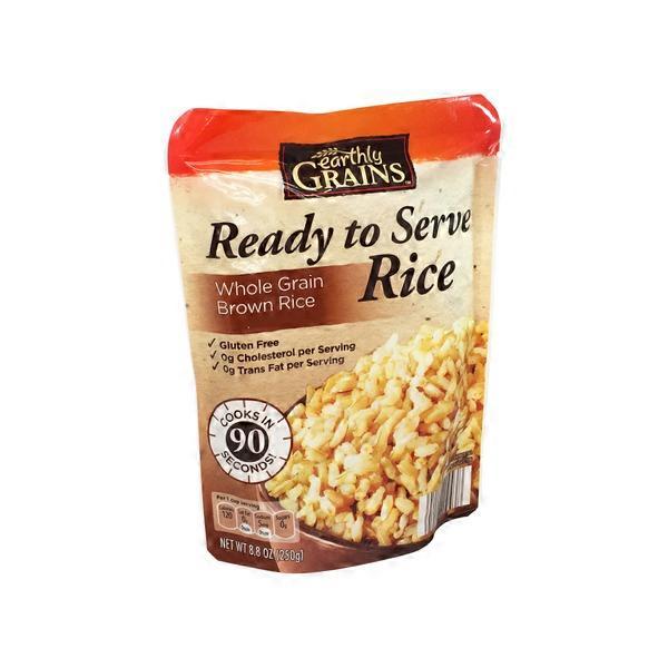Earthly Grains Ready to Serve Rice Whole Grain Brown Rice