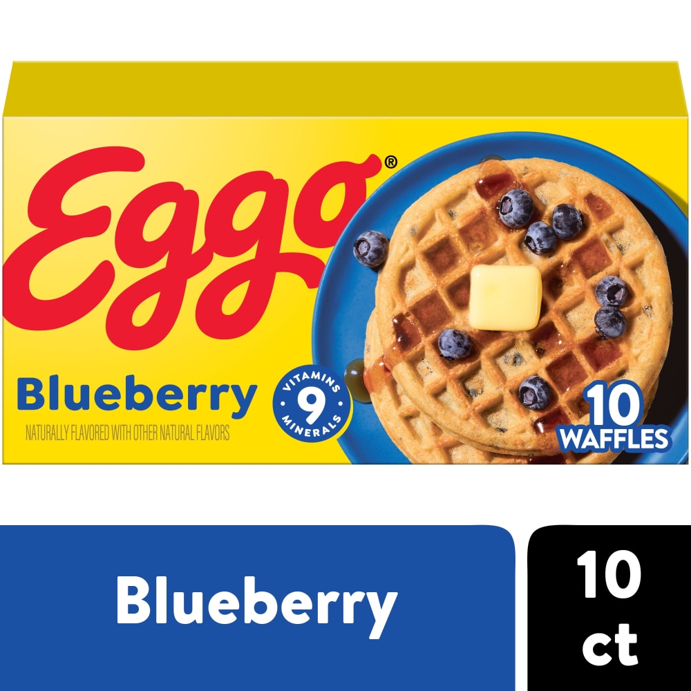 Eggo Frozen Blueberry Breakfast Waffles 10 Count
