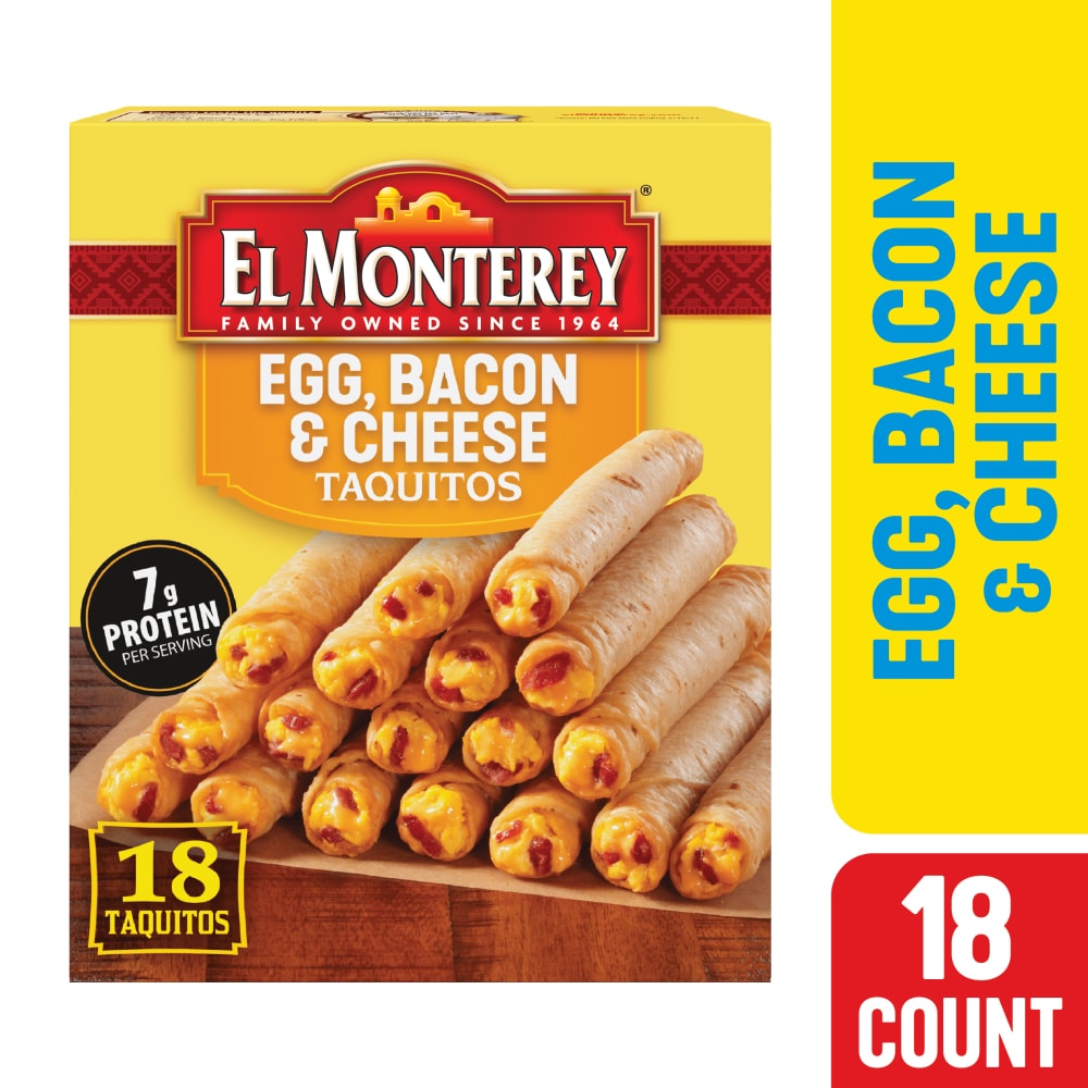 El Monterey® Egg Bacon and Cheese Frozen Breakfast Taquitos