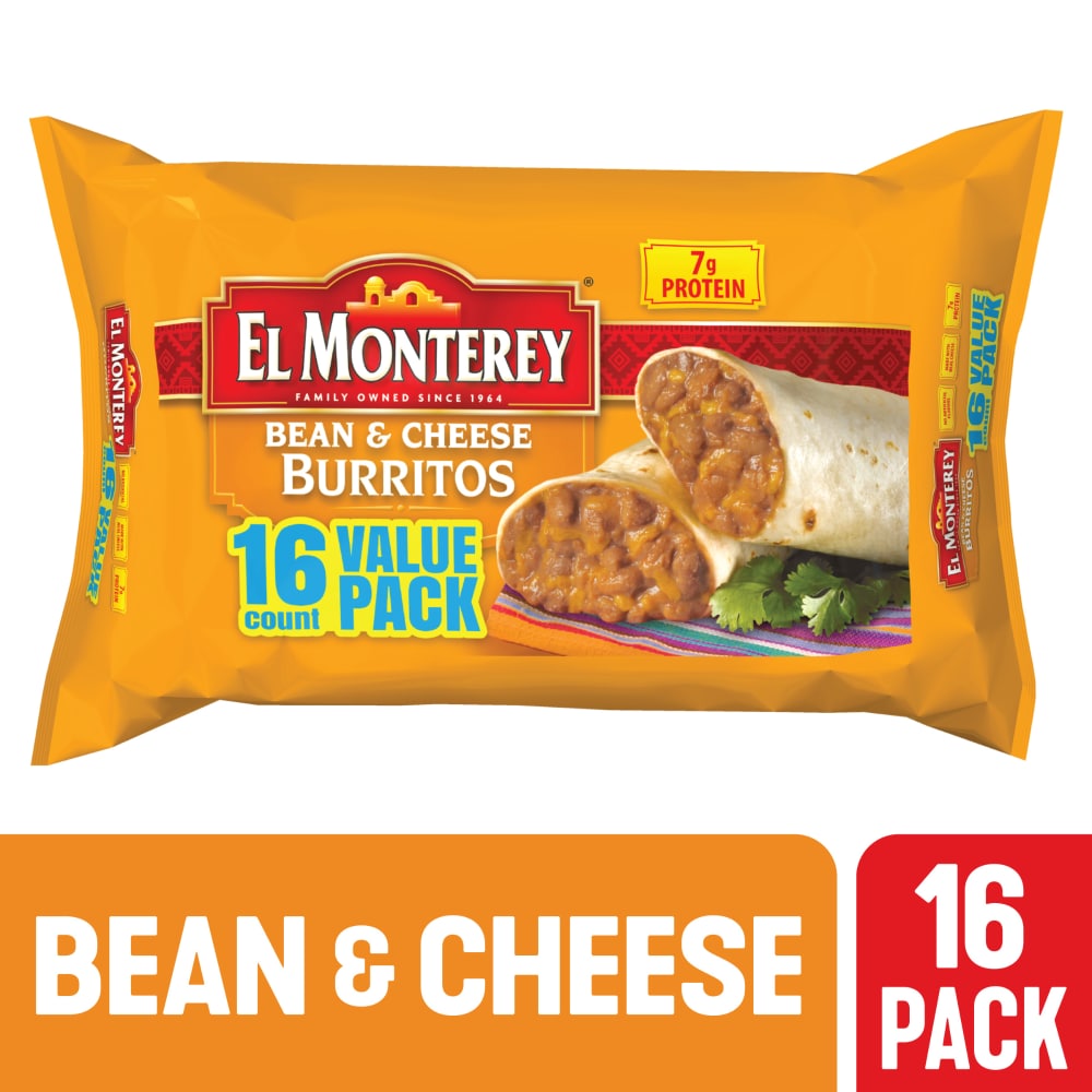 El Monterey® Value Pack Bean & Cheese Frozen Burritos