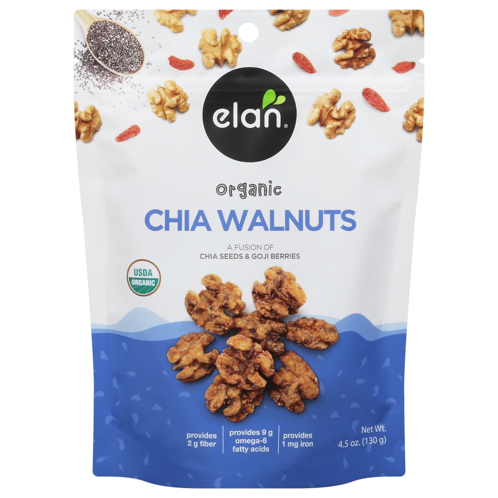 Elan Walnuts Chia Organic - Pack of