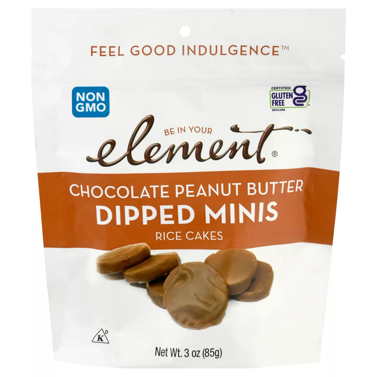 Element Rice Cakes, Chocolate Peanut Butter, Dipped Minis