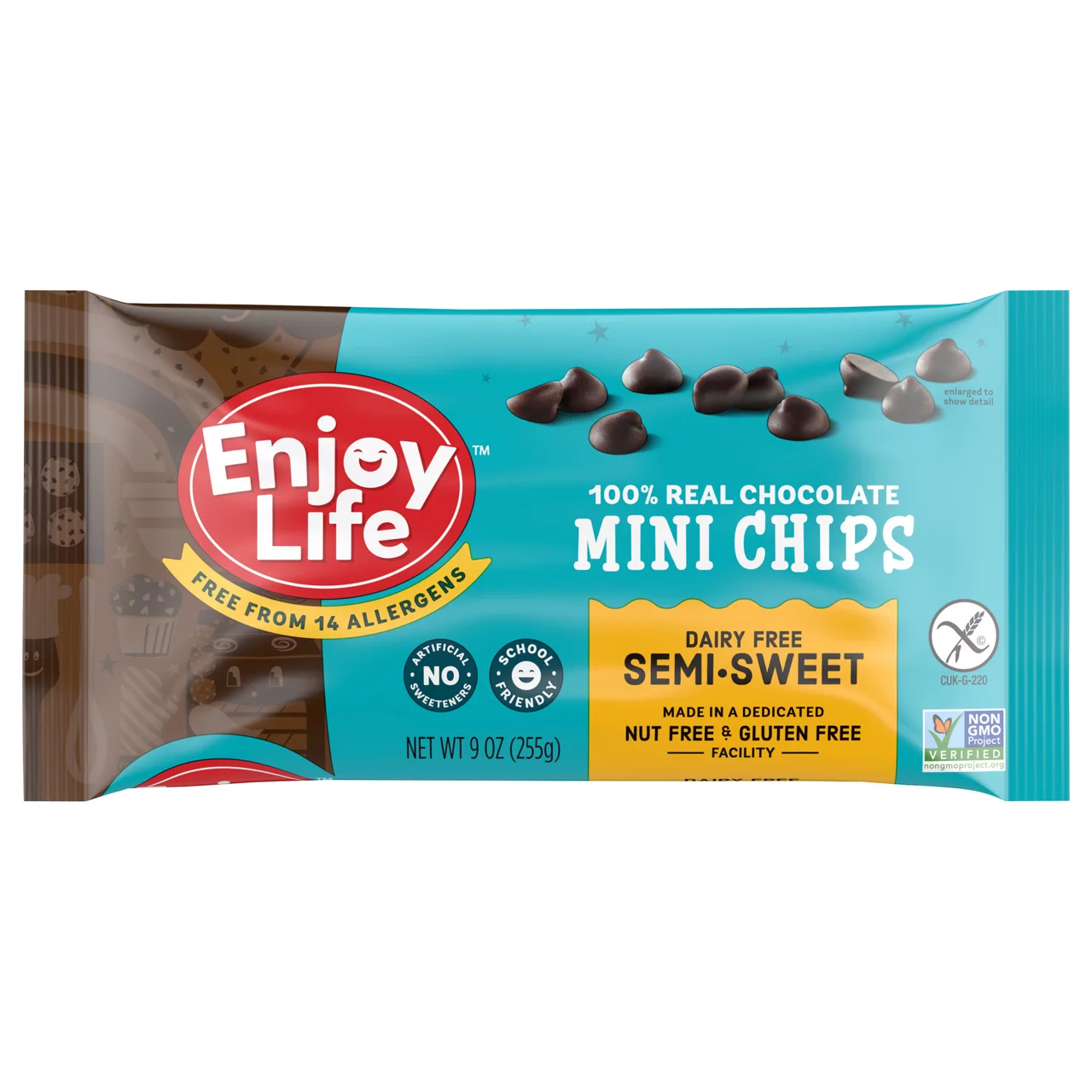 Enjoy Life Semi-Sweet Gluten Free Dairy Free Vegan Mini Chocolate Chips