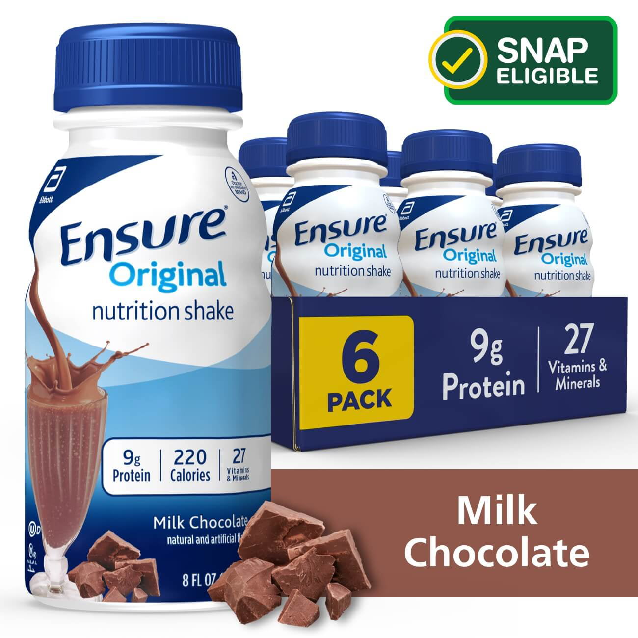 Ensure Original Nutrition Shake Milk Chocolate 6 Ct