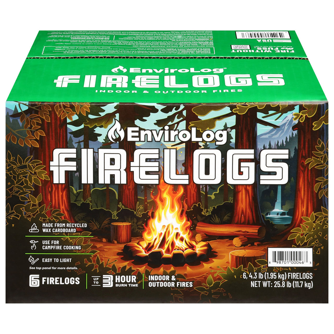 EnviroLog 6pk 3 Hour Burn Fire Logs