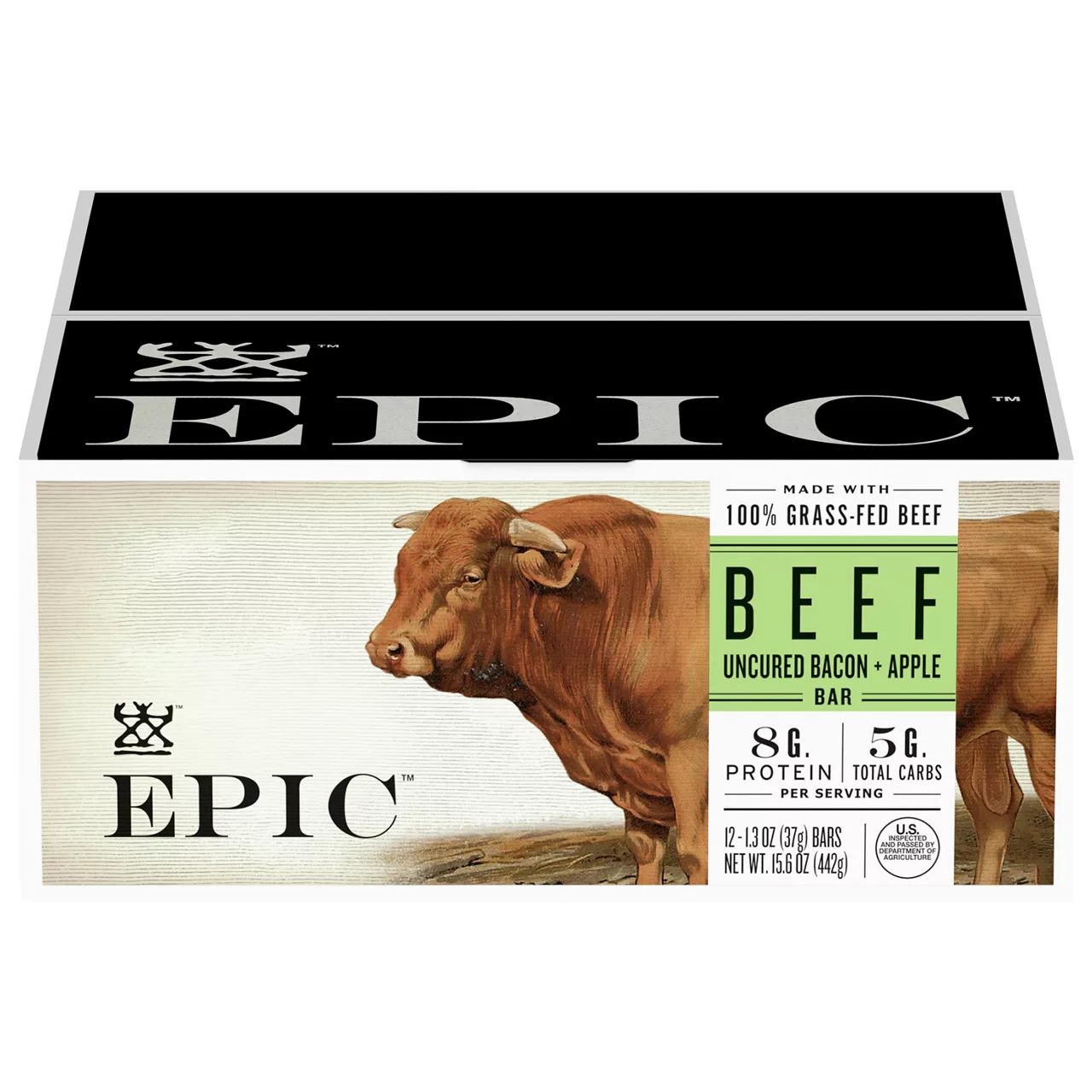 Epic Beef Apple Bacon Bars, Whole30, Paleo Friendly, 1.3 Ounce