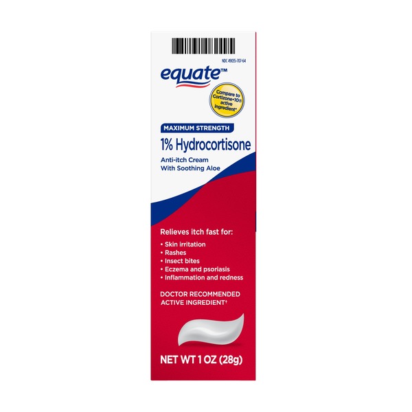 Equate 1% Hydrocortisone Anti-itch Cream With Soothing Aloe