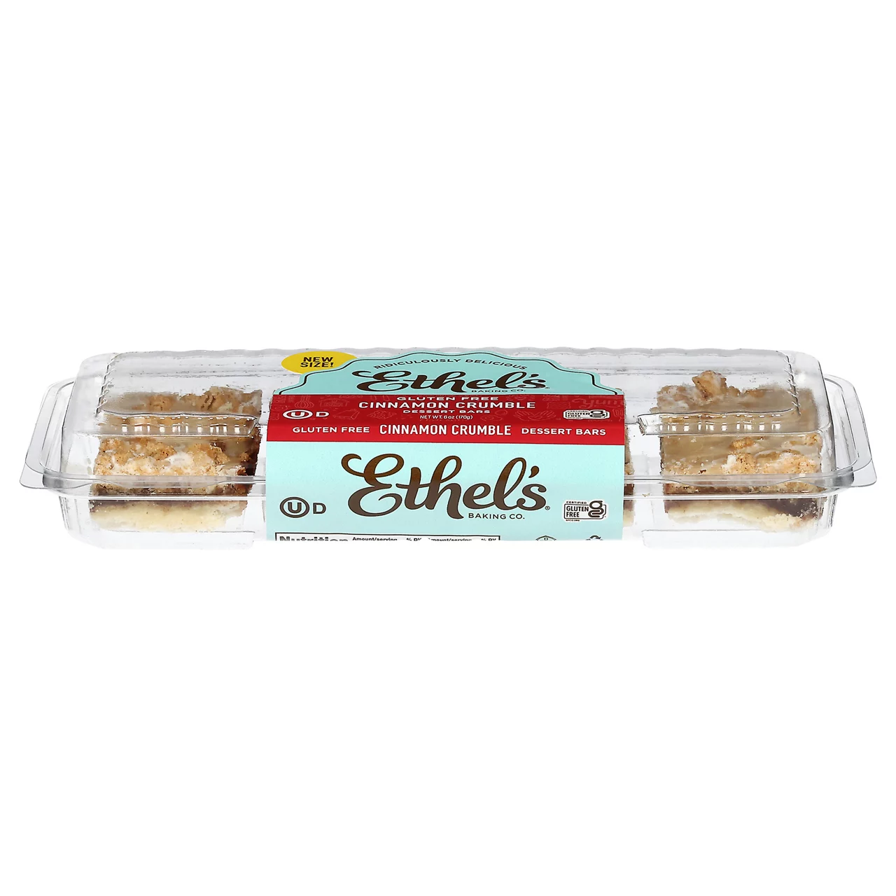 Ethel's Baking Co. Dessert Bars, Cinnamon Crumble, Gluten Free