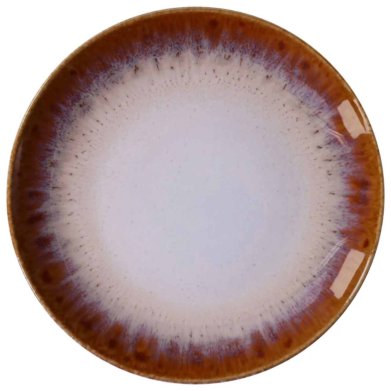 Euro Ceramica Lunch Plate, Caramel Stoneware