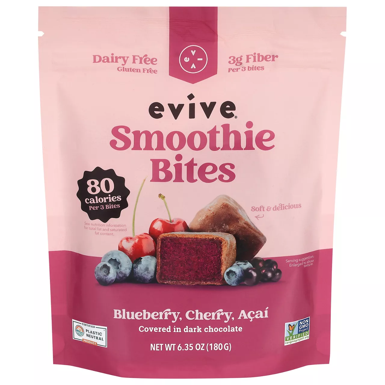 Evive Blueberry, Cherry, Acai Smoothie Bites