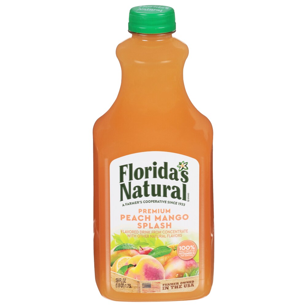 Florida's Natural Flavored Drink, Peach Mango Splash, Premium