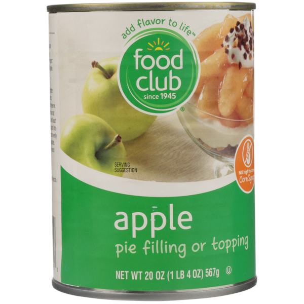 Food Club Apple Pie Filling Or Topping