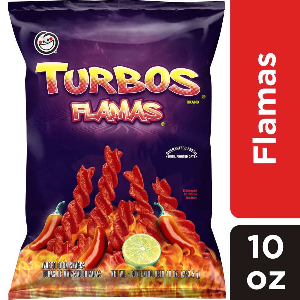 Sabritas Flavored Corn Snacks Turbos Flamas