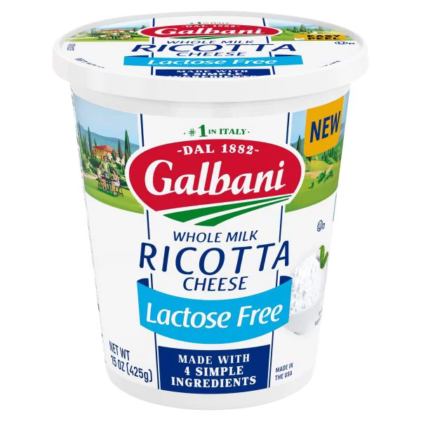 Galbani Ricotta Cheese, Lactose Free, Whole Milk