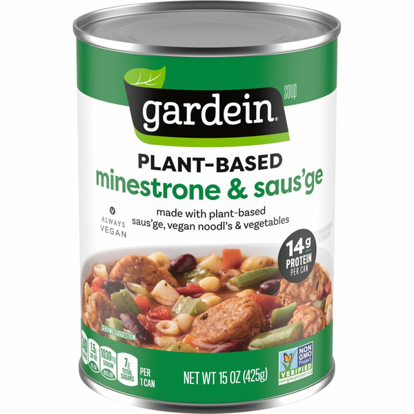 Gardein Plant-Based Saus'ge & Minestrone Soup, Vegan