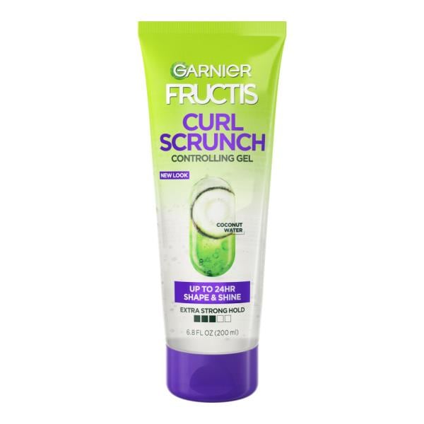 Garnier Fructis Style Curl Scrunch Controlling Gel with Coconut Water, For Curly Hair
