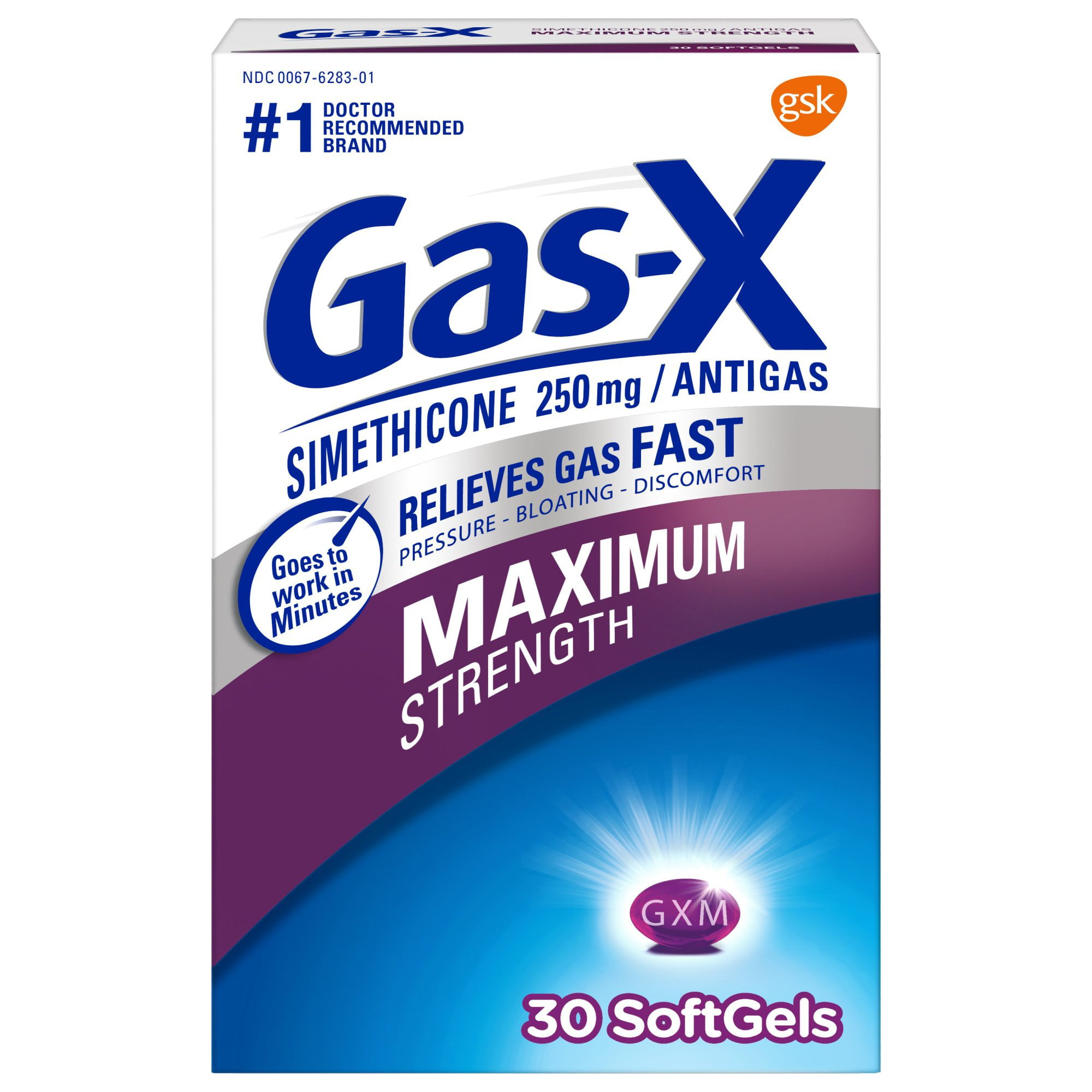 Gasx Maximum Strength Simethicone Medicine For Fast Gas Relief